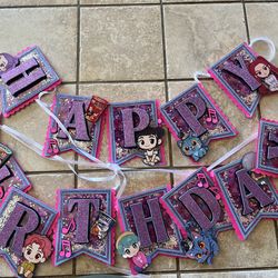 Huntrix Birthday Banner