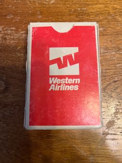 WESTERN AIRLINES PLAYING CARDS