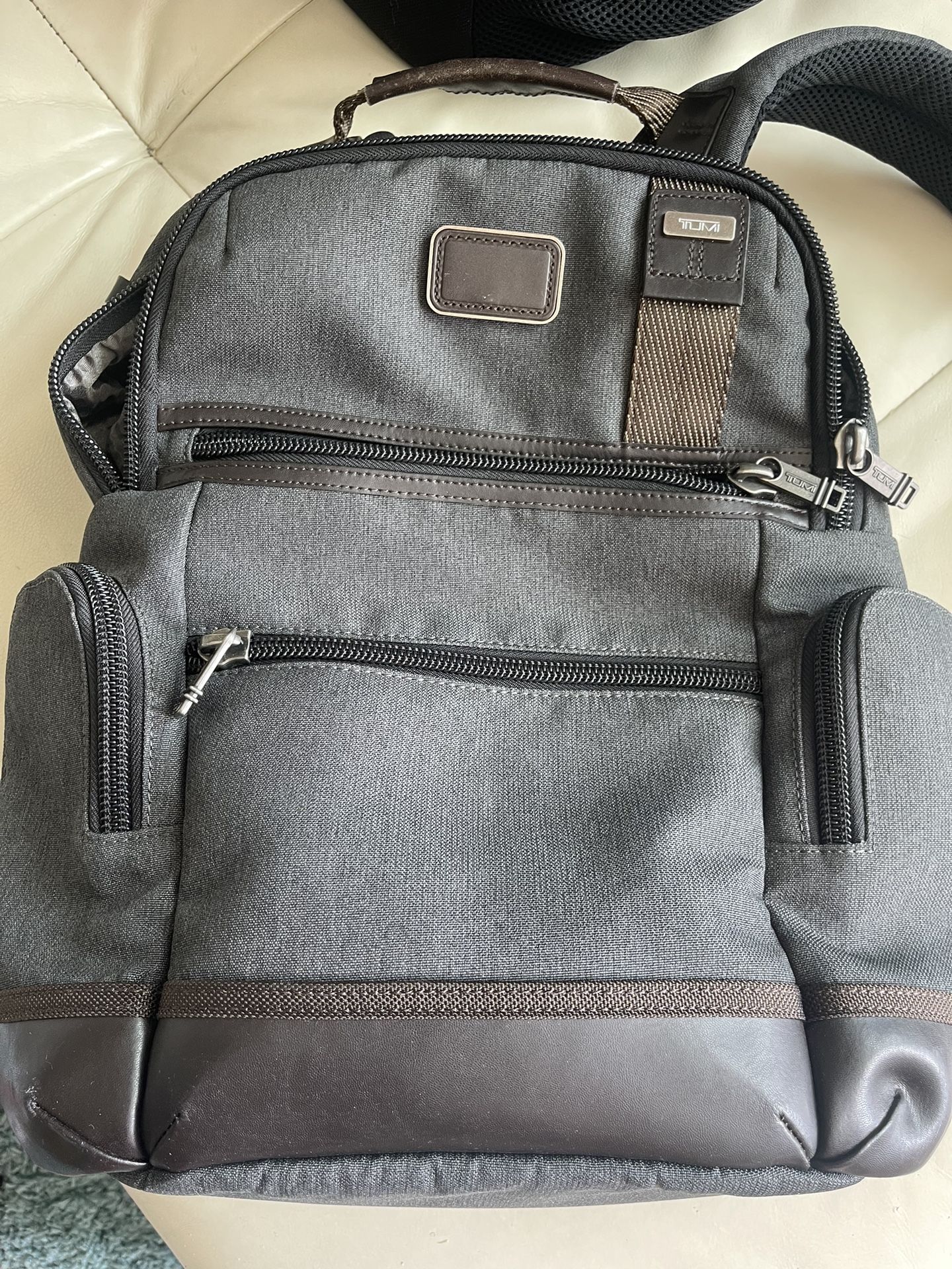 TUMI 222681AT2 Alpha Bravo Knox Laptop Backpack Canvas Leather Anthracite