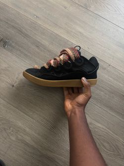 Lanvin Curb Sneaker Black Gum Sole