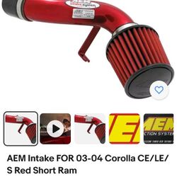 corolla air intake  AEM