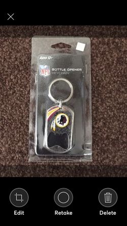NFL Washington Redskins Bottle Opener Keychain