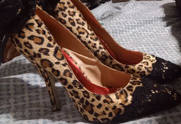 Vintage Leopard Print Stilettos