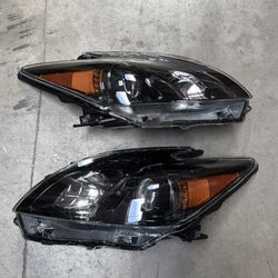 Pair Headlights 2012-2015 Toyota Prius Halogen Headlamps Assembly Left Right Side