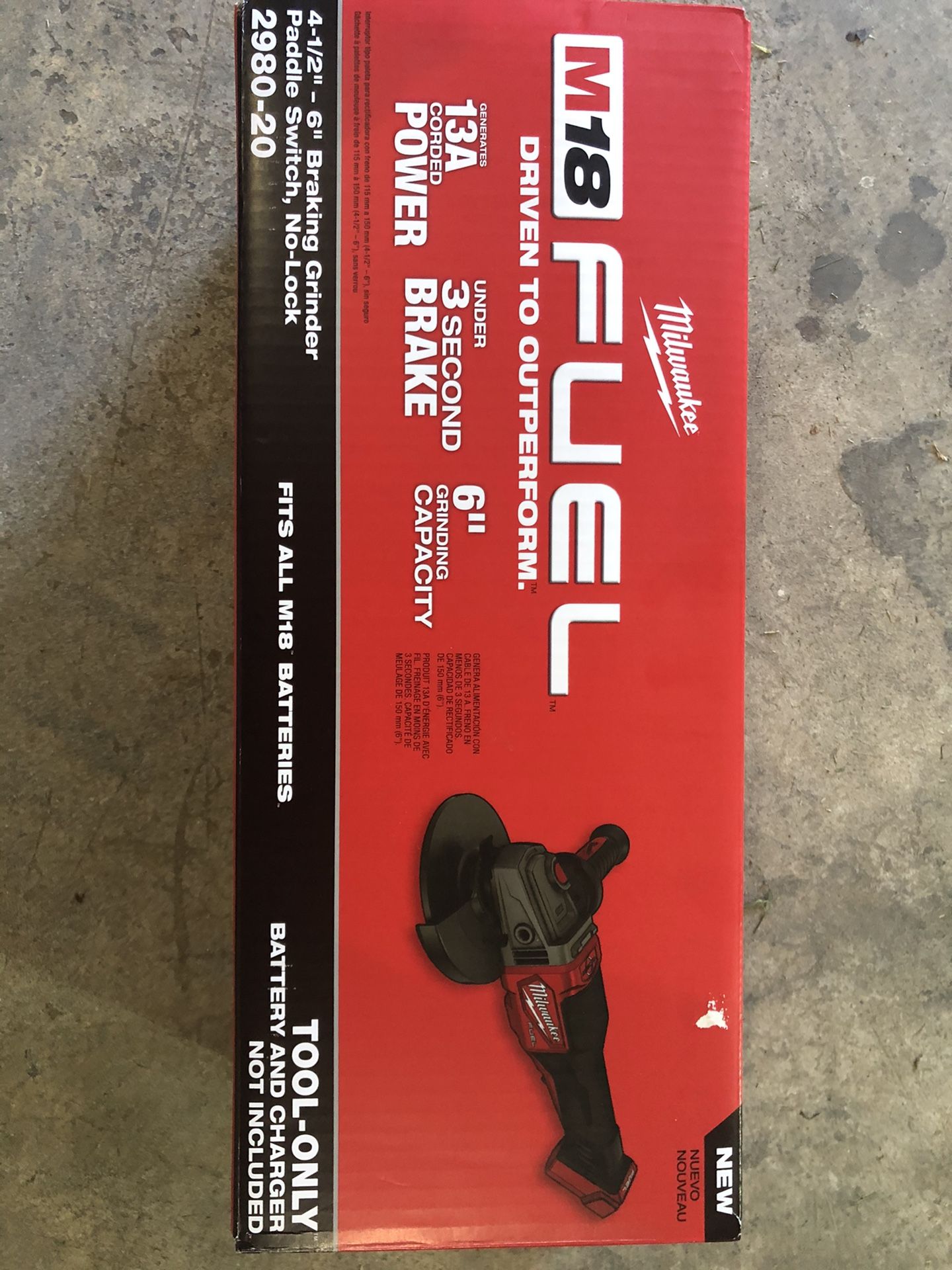 Milwaukee M18 4.5 -6” Angle Grinder