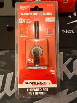 Milwaukee Shockwave 3/8" Threaded Rod Nut Runner