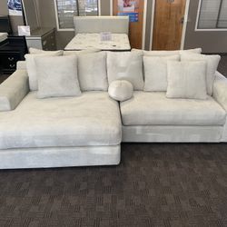 Oversized Cream White Sectional