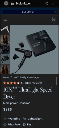 🔥 Bio Ionic 10X UltraLight Speed Dryer – New – $160 🔥