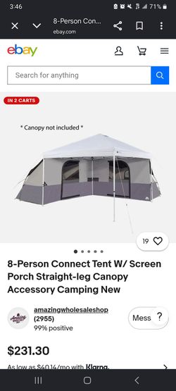 Ozark L shaped Tent NEW