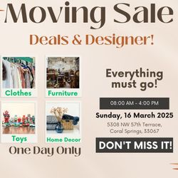 Moving Sale!