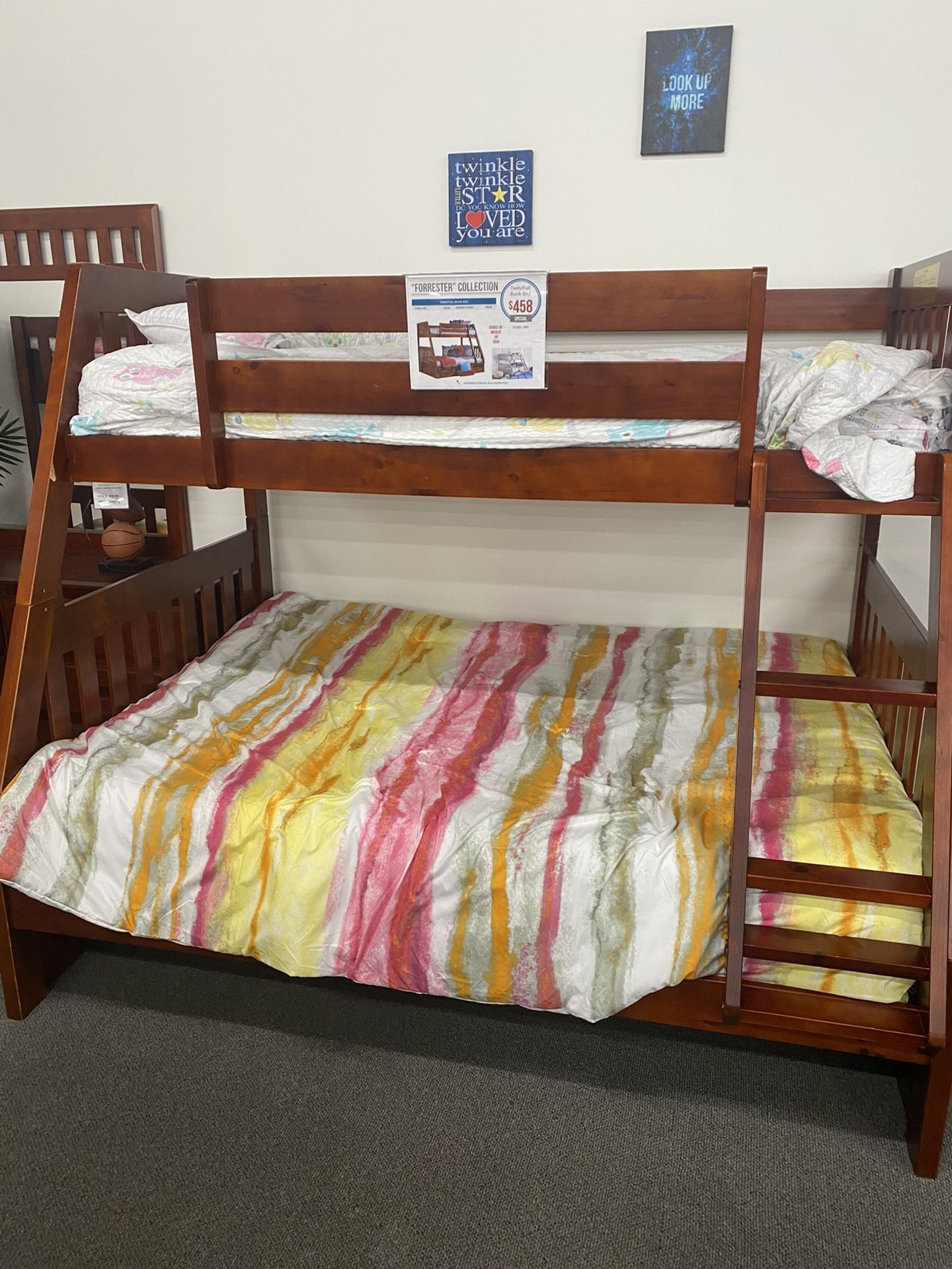 MUST GO!!! Used Bunk Bed w/ 2 night stands and Tall dresser