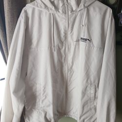 White puma Windbreaker