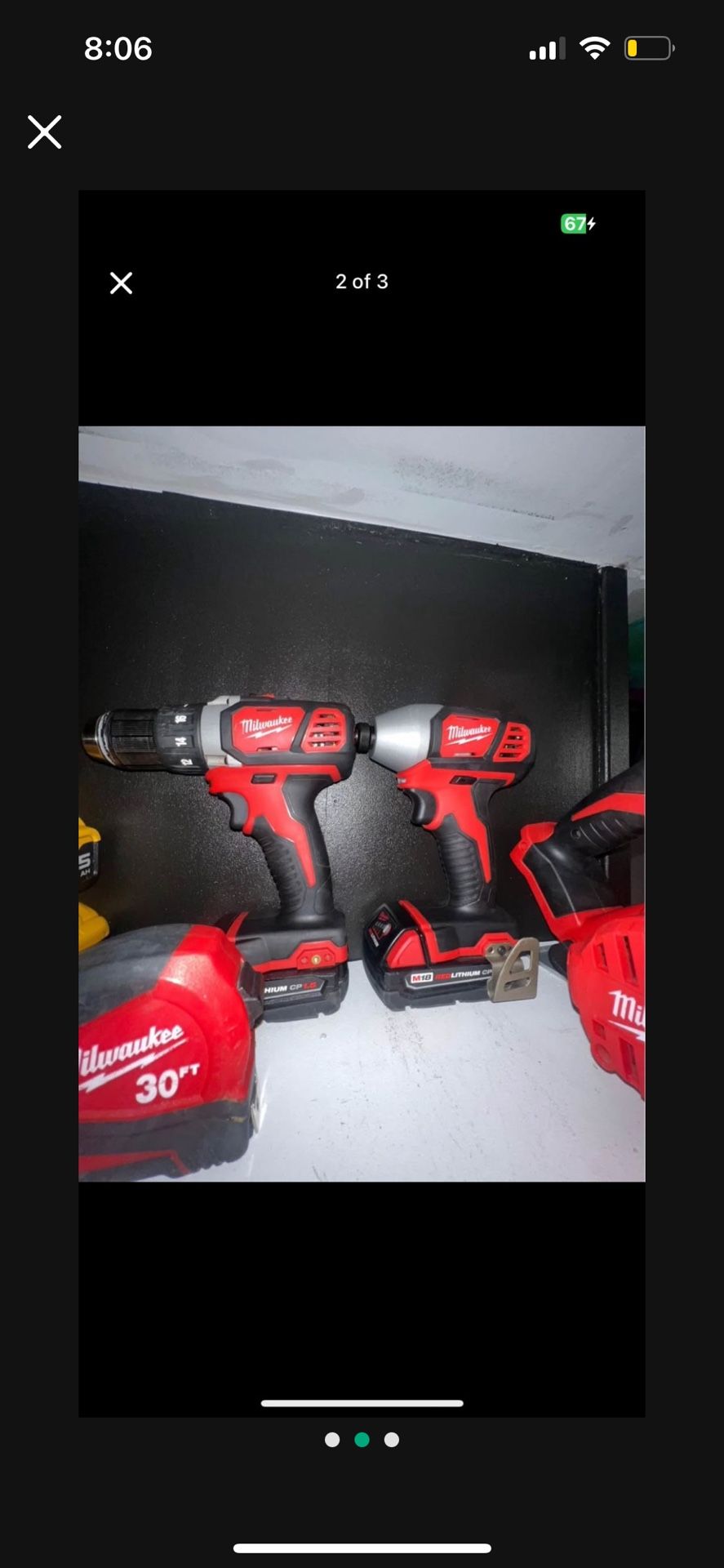 Milwaukee Drill Saw And Charger