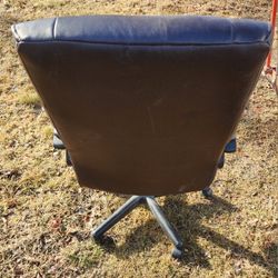 Brown Office Chair with Wheels