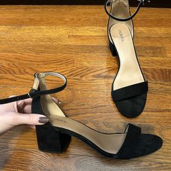 Women’s Black Heels Sandals Shoes 