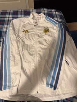 adidas Argentina AFA 2026 Soccer Full Zip Windbreaker Jacket Size XL