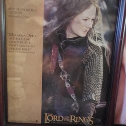  LORD OF THE RINGS RETURN OF THE KING Oscar Movie Insert Poster 2003 12x16