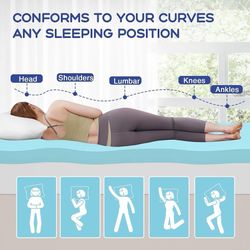 Full Mattress Topper 3 Inch Cooling Gel Memory Foam, CertiPUR-US Certified Topper & Pad for Back Pain Relief, Soft Breathable Bedding with P