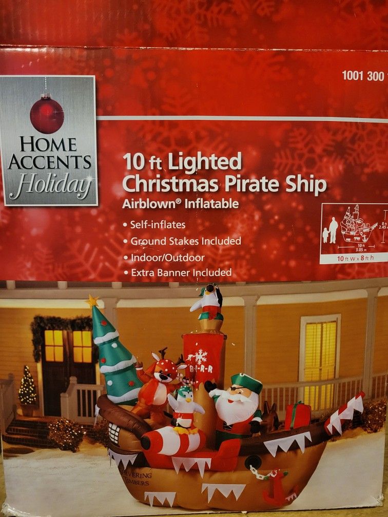 Inflatable Christmas Pirate Ship