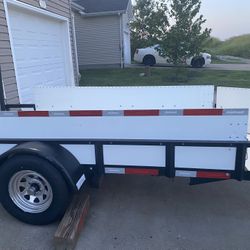 trailer and lawn mower for sale