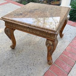 Antique Vintage Marble Top Table