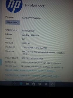 Brand NEW Hp laptop 14-an080nr with mouse.