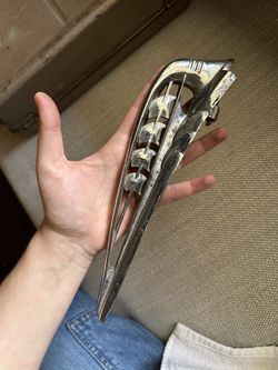 Original vintage hood ornament from a 1939 Plymouth