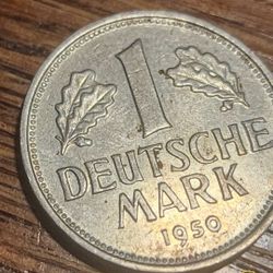 1950 G Germany 1 Deutsche Mark Coin
