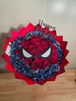 Spider man theme bouquet