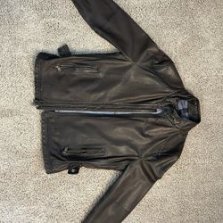 Leather jacket men’s M real leather Wilson’s