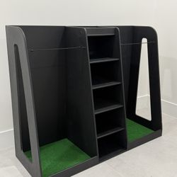 Dual Wooden Golf Bag Organizer