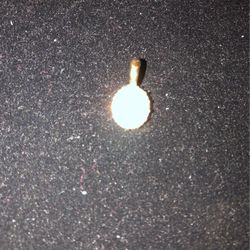 Crystal and Pearl Pendant On Gold