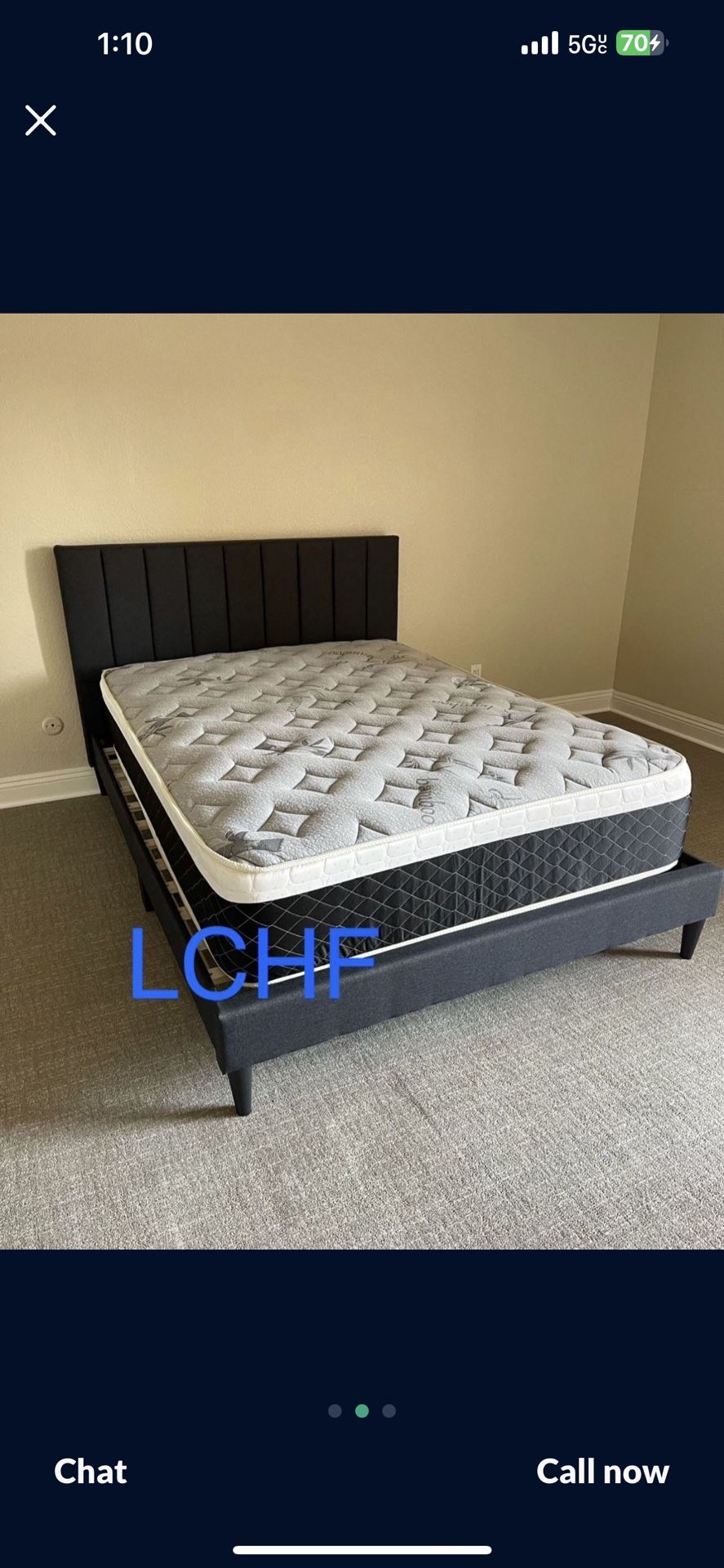 New Queen Bed Frame With Matresss