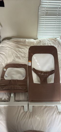 Baby Delight Alpine Deluxe Portable Bouncer | 0-6 Months | 100% GOTS Certified Organic cotton