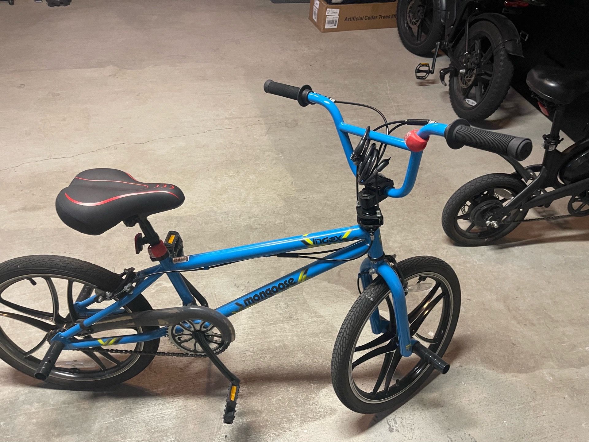 Blue pedal bike