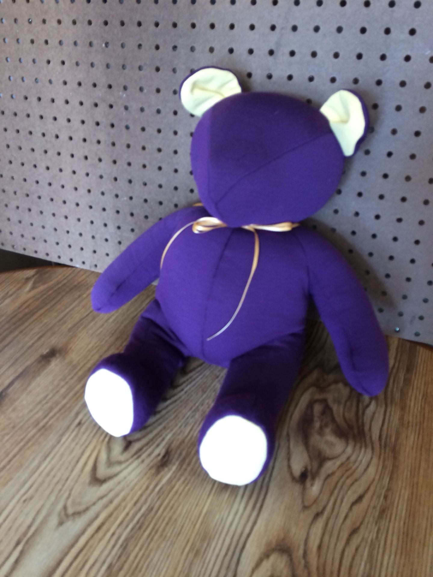 Purple Plush Teddy Bear - New