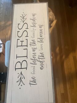 “Bless”sign for decor