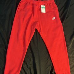 Nike Red Sweatpants Size XL Brand New With Tags
