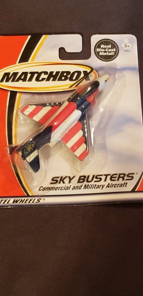 MATCHBOX F-4 NAVY BICENTENNIAL SKY BUSTERS MATTEL Toy Airplane Die Cast Metal MINT ON CARD