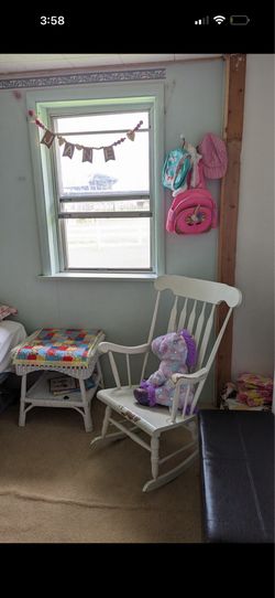 White Rocking Chair