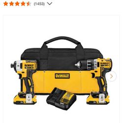 20V  Cordless Brushless Hammer Drill/Impact 2 Tool Combo Kit with (1) 20V 4.0Ah Batteries and Charger

