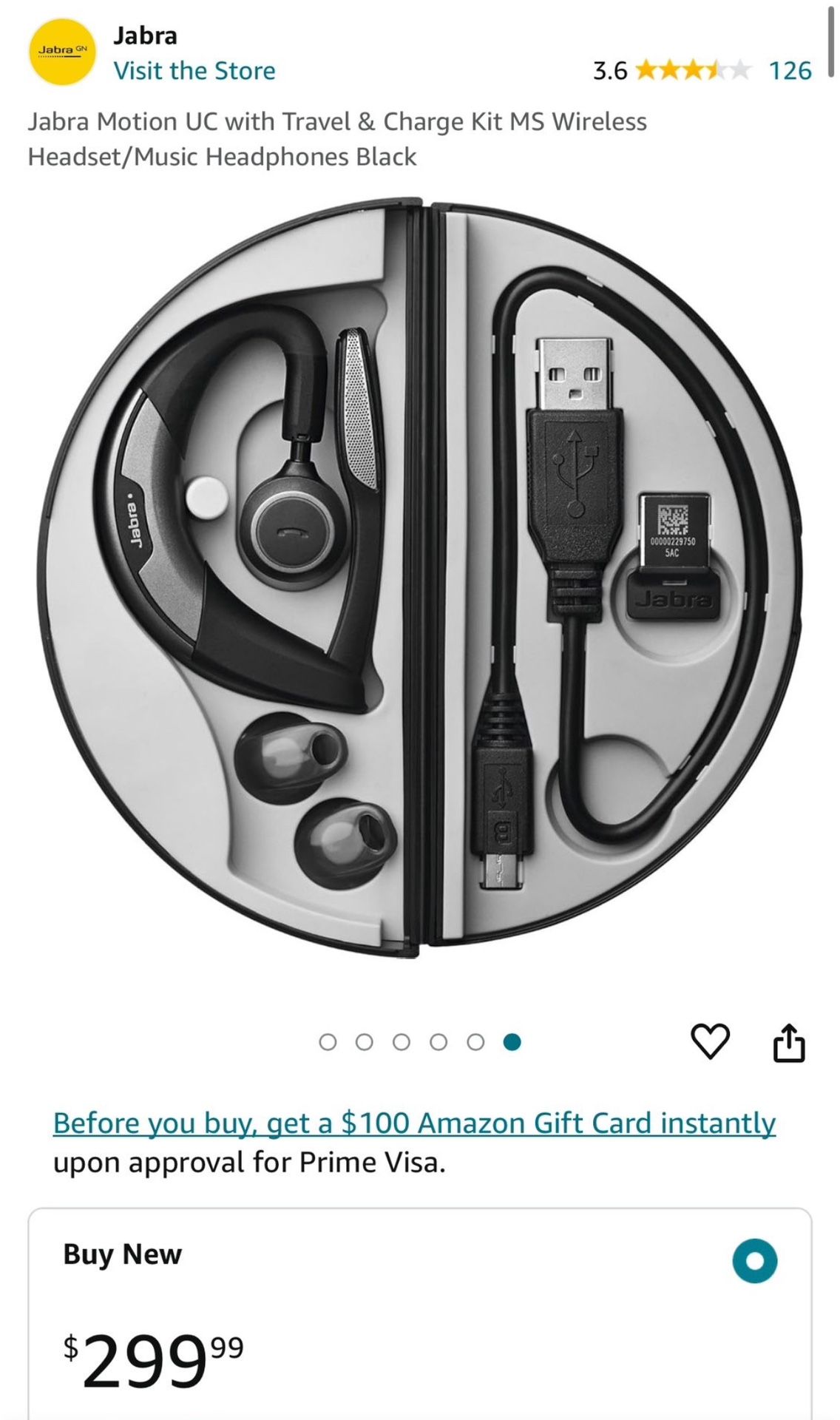Brand NEW Jabra Motion UC+ Bluetooth Noise Cancelling Headset for $109.99 (Original Price $299.99