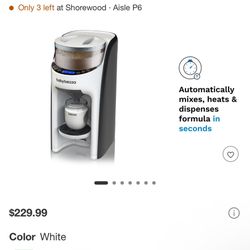Baby Brezza New and Improved Formula Pro Advanced Formula Dispenser Machine - Automatically Mix a Warm Formula Bottle Instantly - Easily Make Bottle w