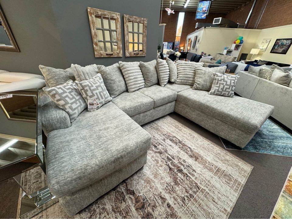Brand New Light Grey Sectional Sofa