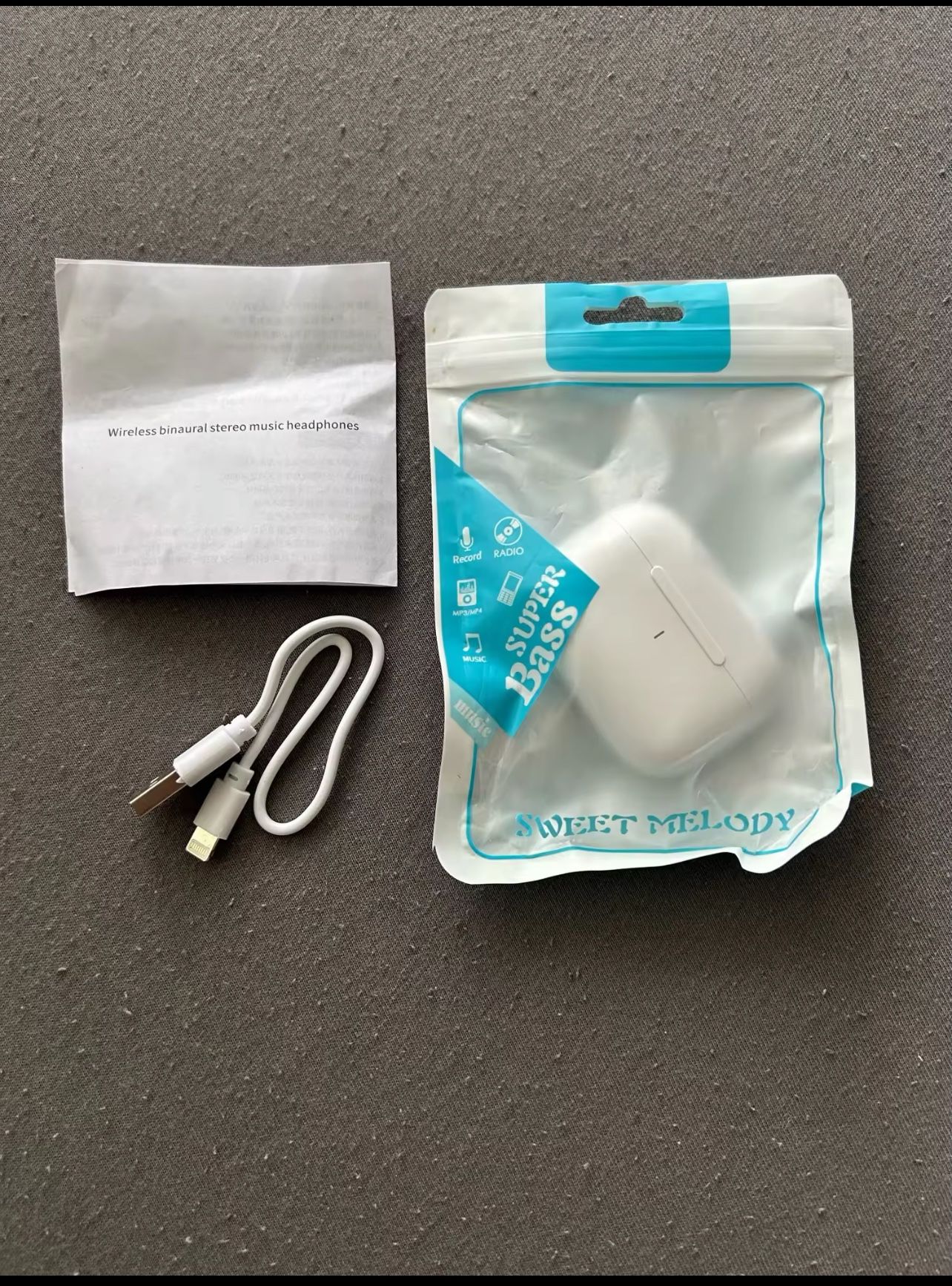 Air pro bluetooth earphones for Apple iPhone.