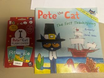 Pete the Cat Book and Flash Cards Set