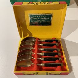 Chows jewelry Hong Kong miniature spoons I believe they’re gold plated