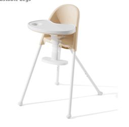 High Chair Folding,One Click fold,Save Space, Detachable Double Tray, Infant Chair, Car Traveling, 3 in 1 Convertible, 3-Point Harness, Adjustable Foo