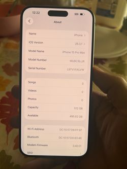 iPhone 15 Pro Max 512 GB