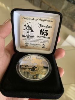 Disneyland 65th Anniversary Commemorative Limited Edition 1955 Coin *IN HAND*